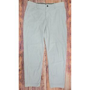 Nike Men's Dri-Fit Striped Pants Size 38X30 Gray & White